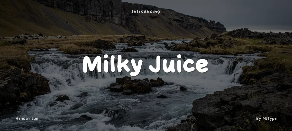 Milky Juice font preview