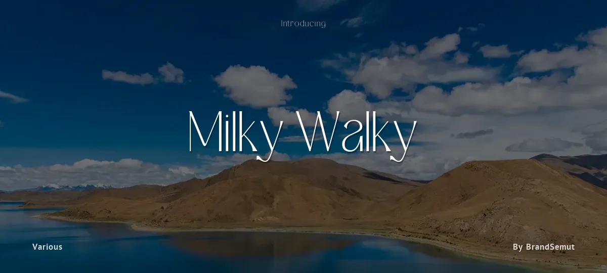 Milky Walky font preview