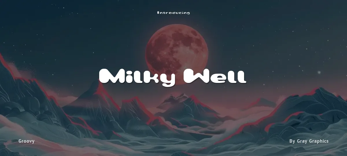 Milky Well font preview