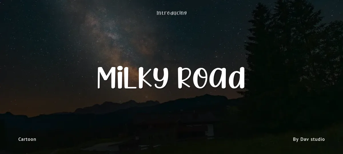 Milky Road font preview