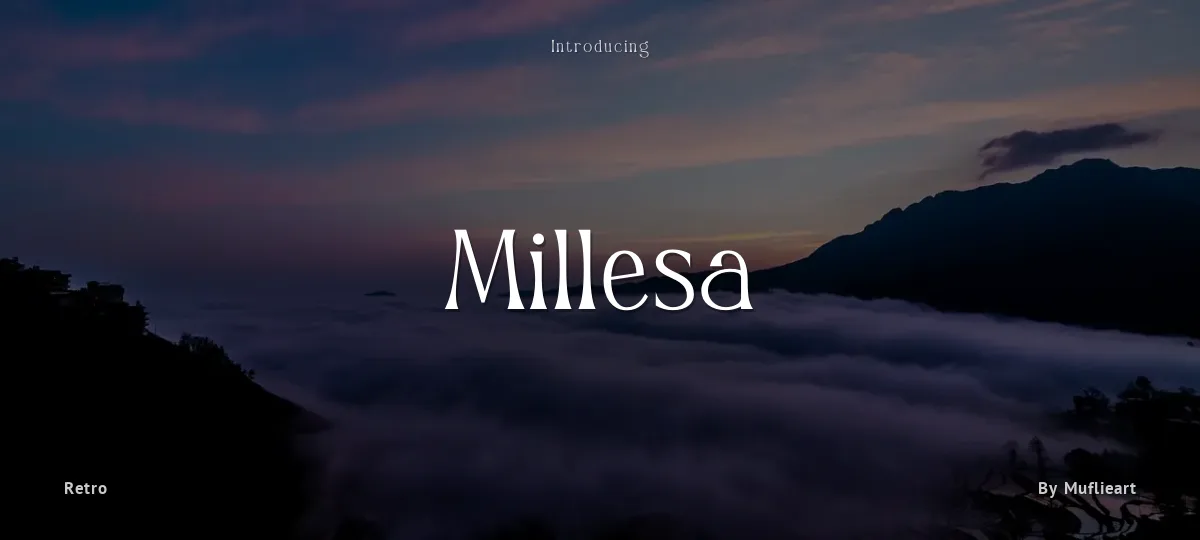 Millesa font preview