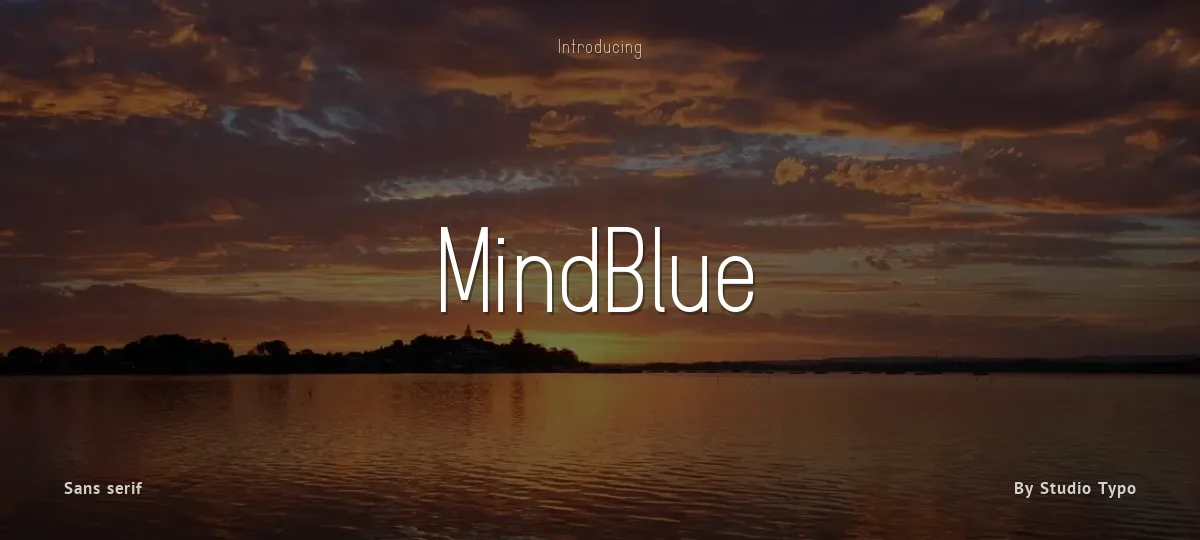 MindBlue font preview