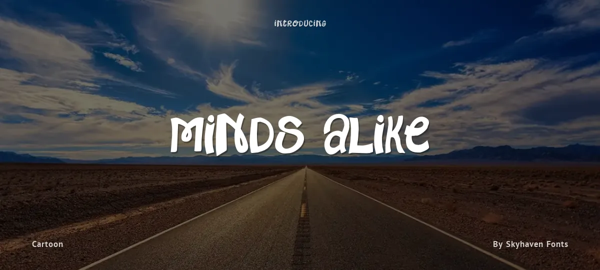 Minds Alike font preview