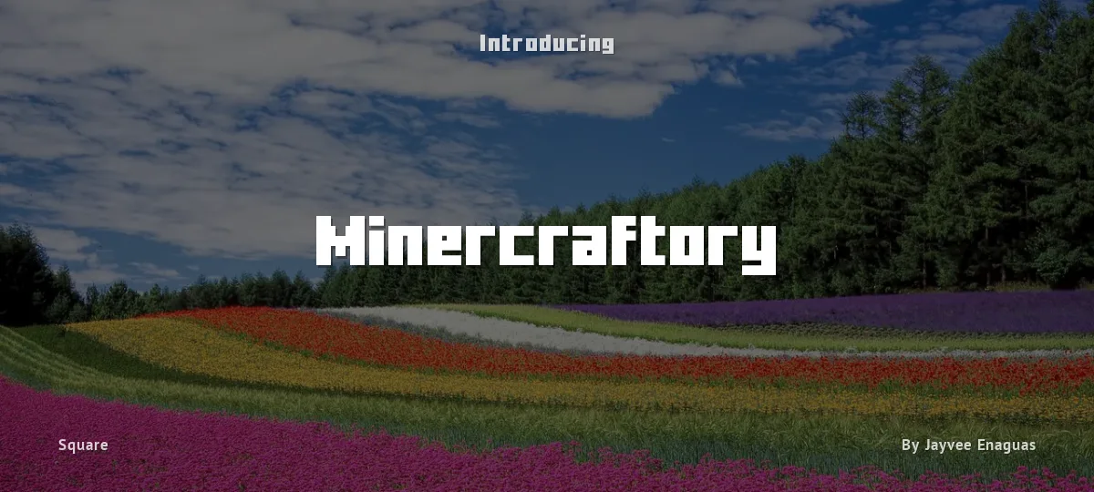 Minercraftory font preview