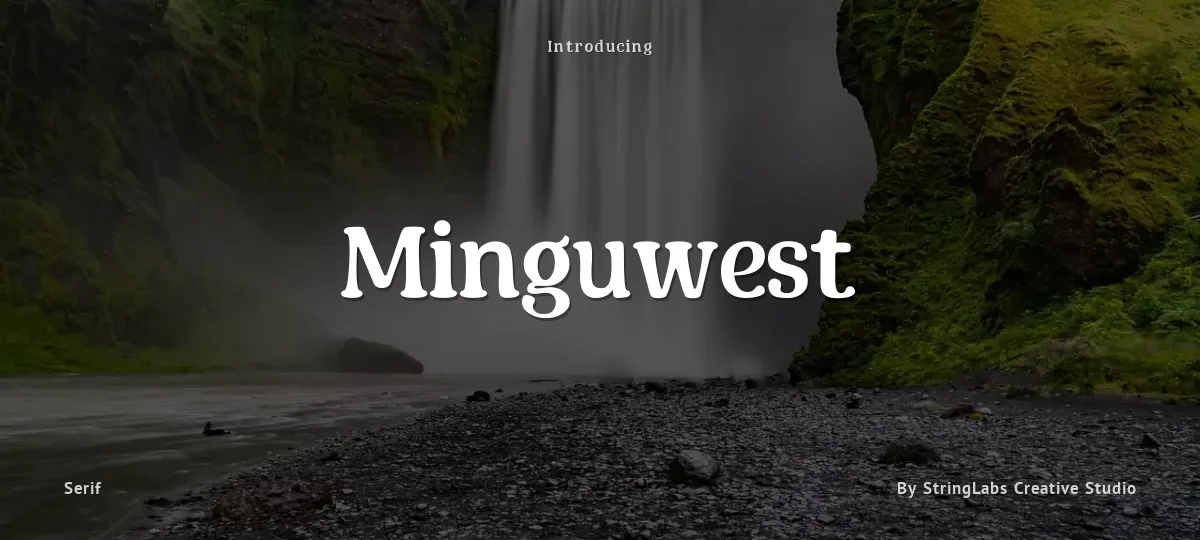 Minguwest font preview