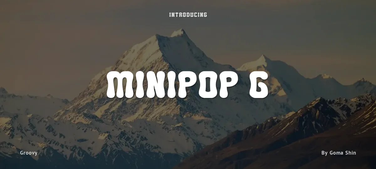 Minipop G font preview