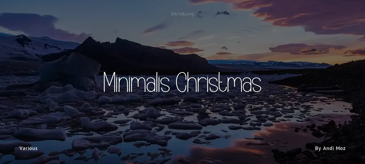 Minimalis Christmas font preview