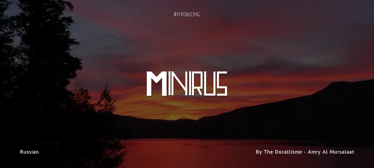 Minirus font preview