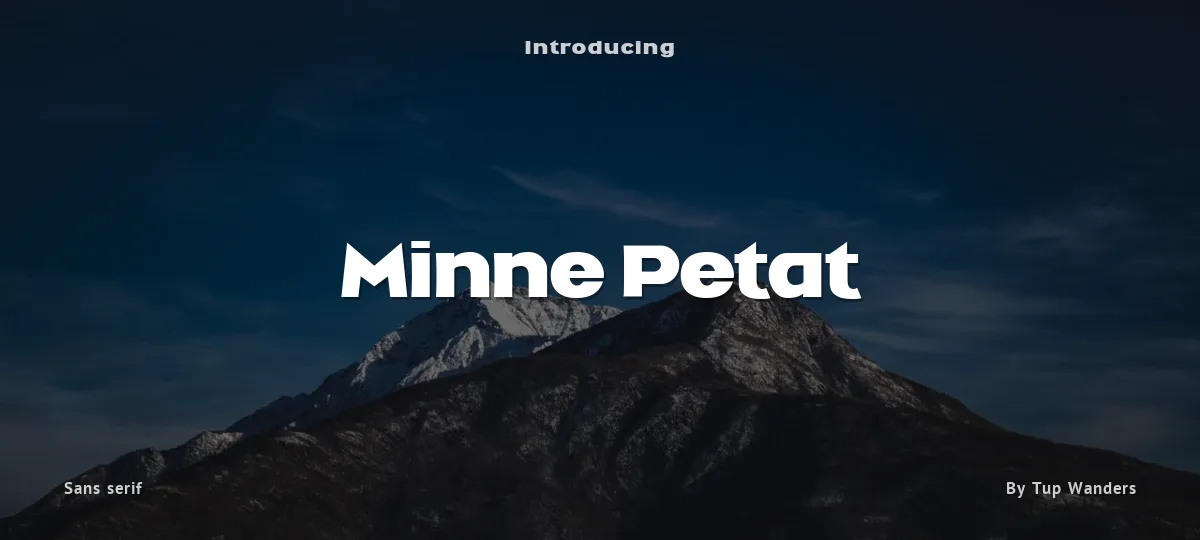Minne Petat font preview
