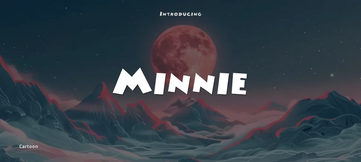 Minnie font preview
