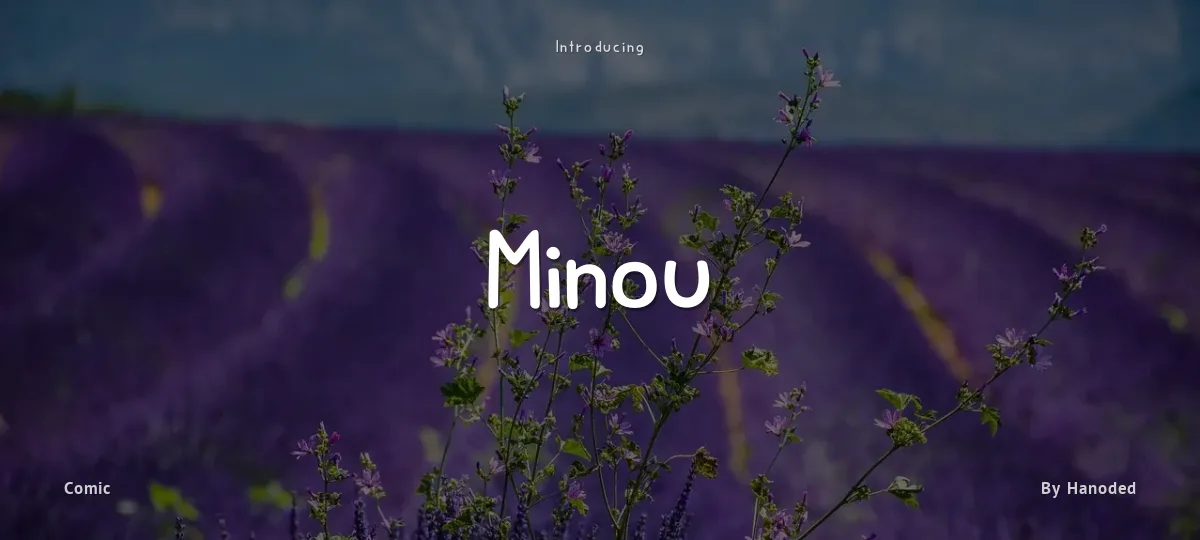 Minou font preview