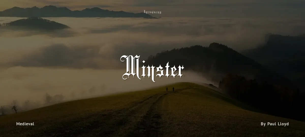Minster font preview