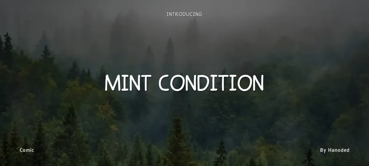 Mint Condition font preview