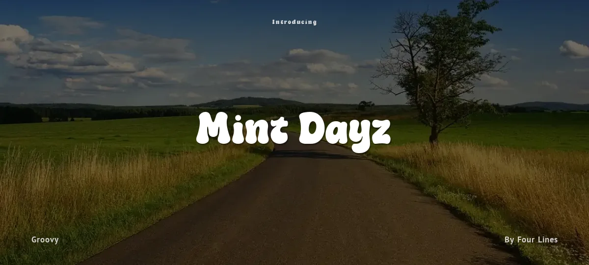 Mint Dayz font preview