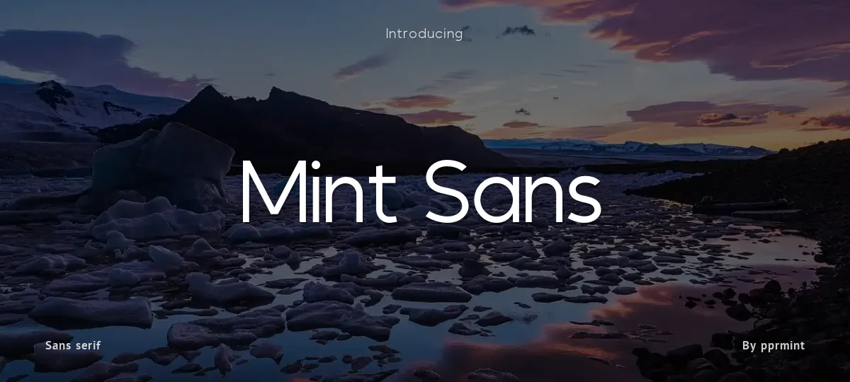 Mint Sans font preview