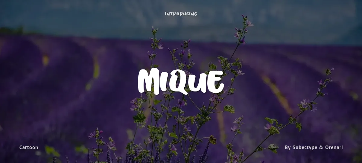 Mique font preview