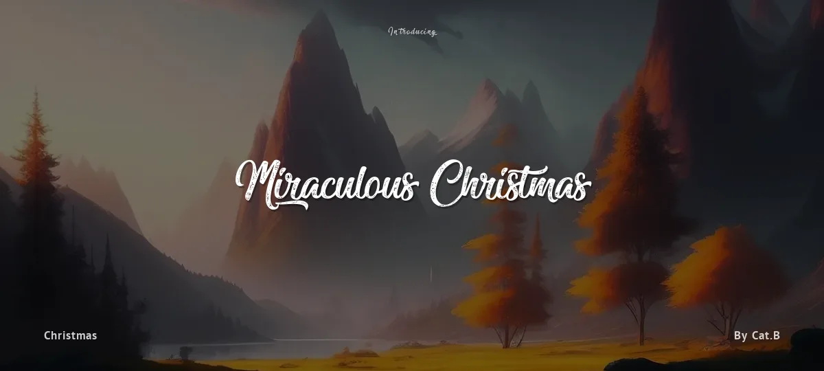 Miraculous Christmas font preview