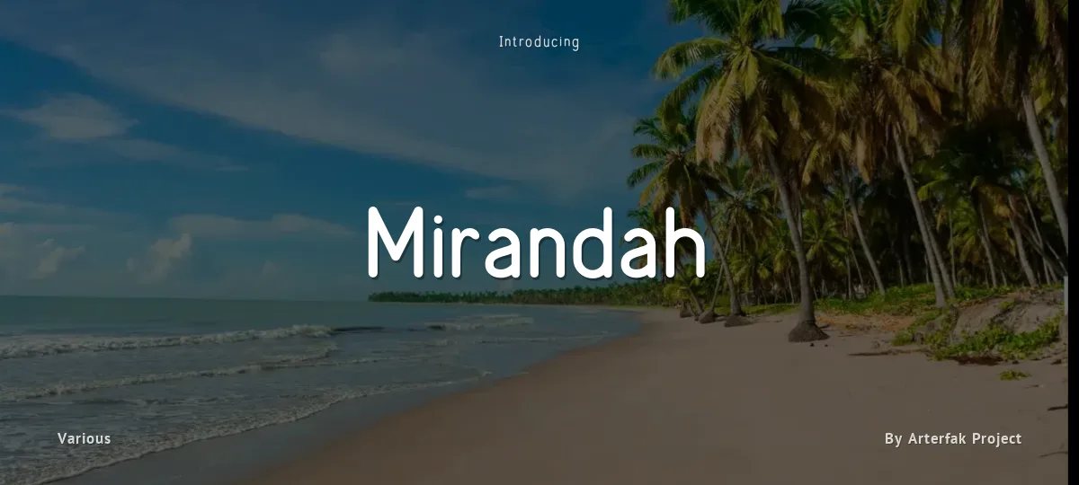 Mirandah font preview