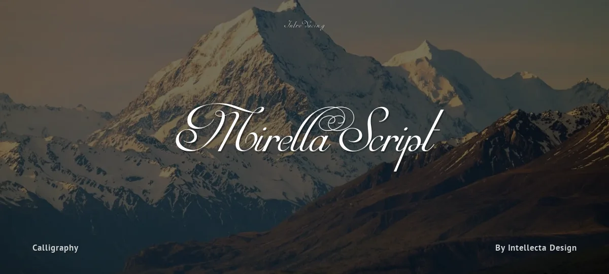 Mirella Script font preview