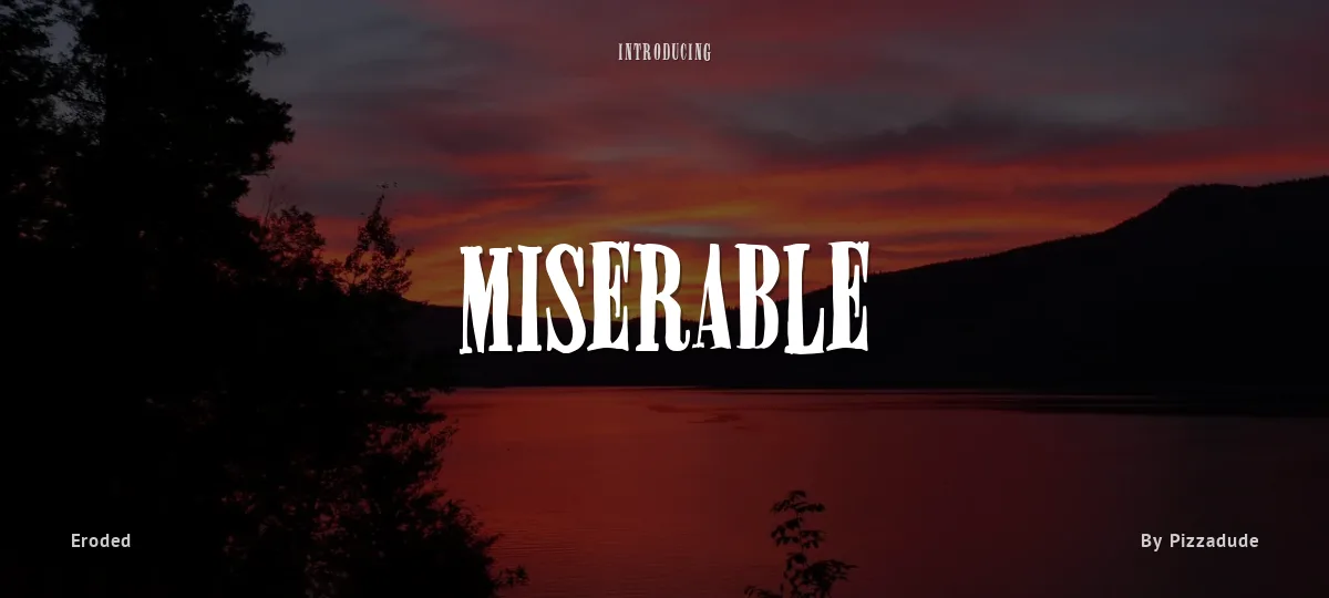 Miserable font preview