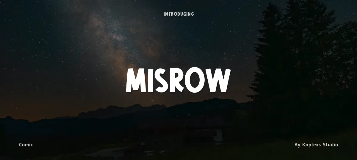 Misrow font preview