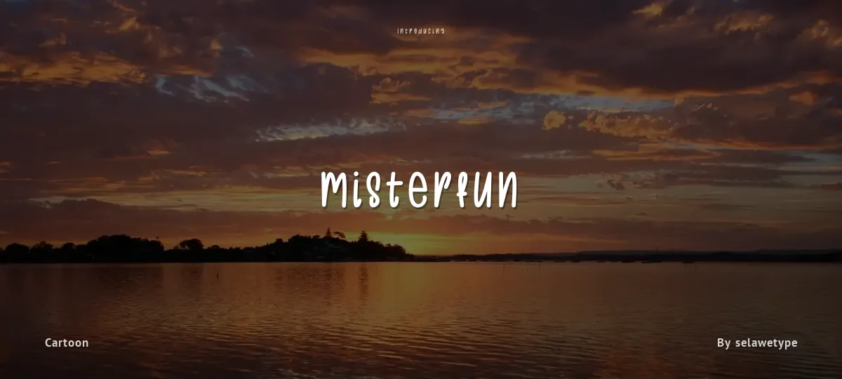 Misterfun font preview