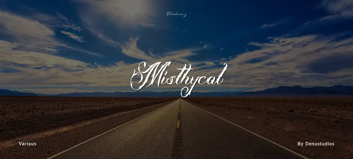 Misthycal font preview