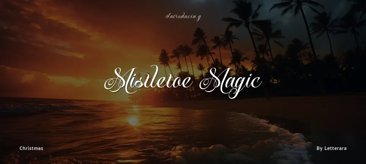 Mistletoe Magic font preview