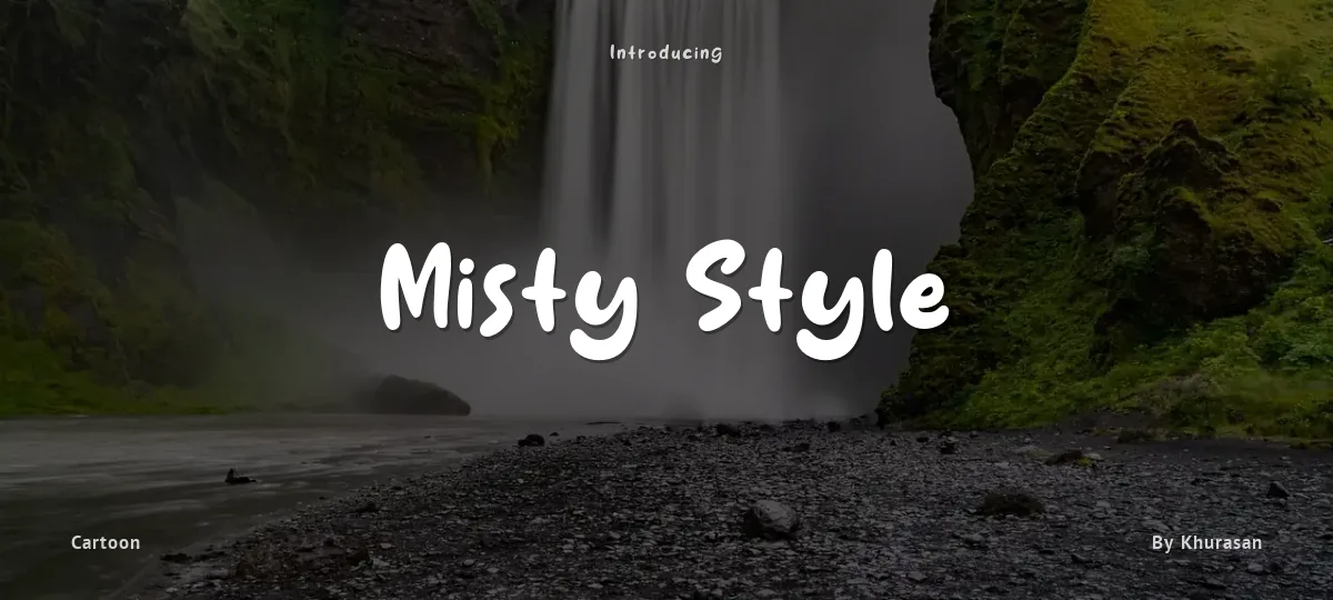 Misty Style font preview