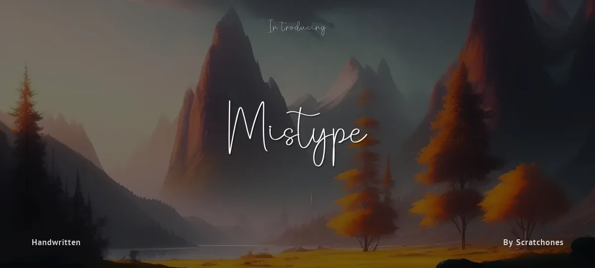 Mistype font preview