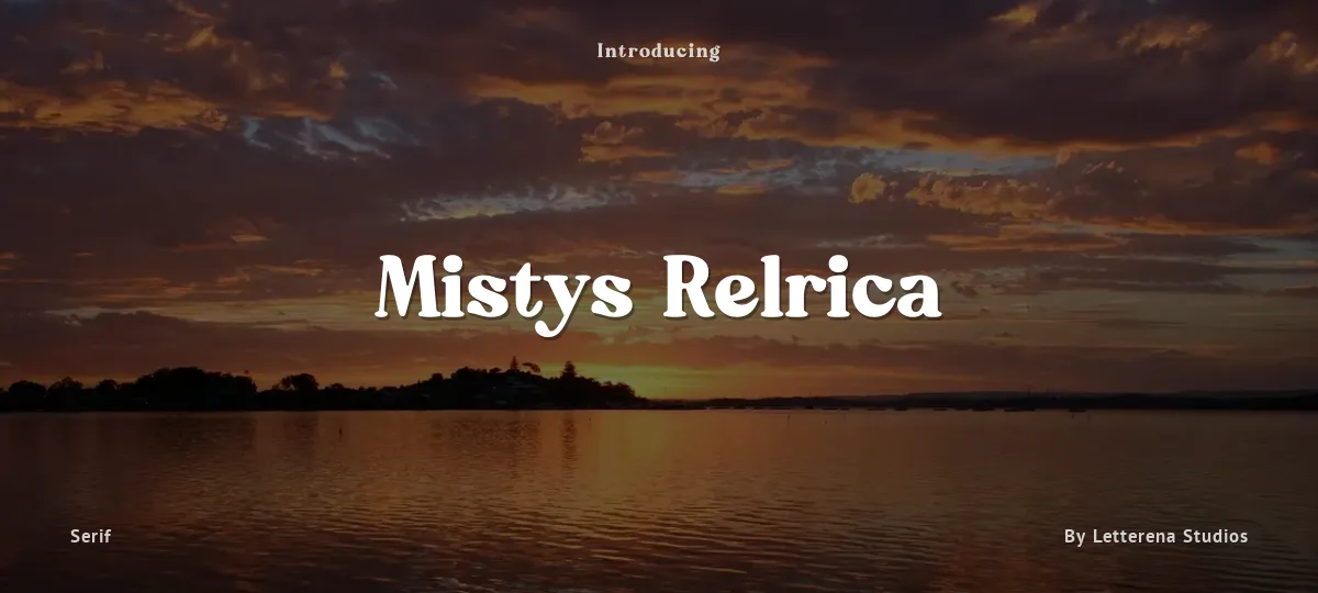 Mistys Relrica font preview