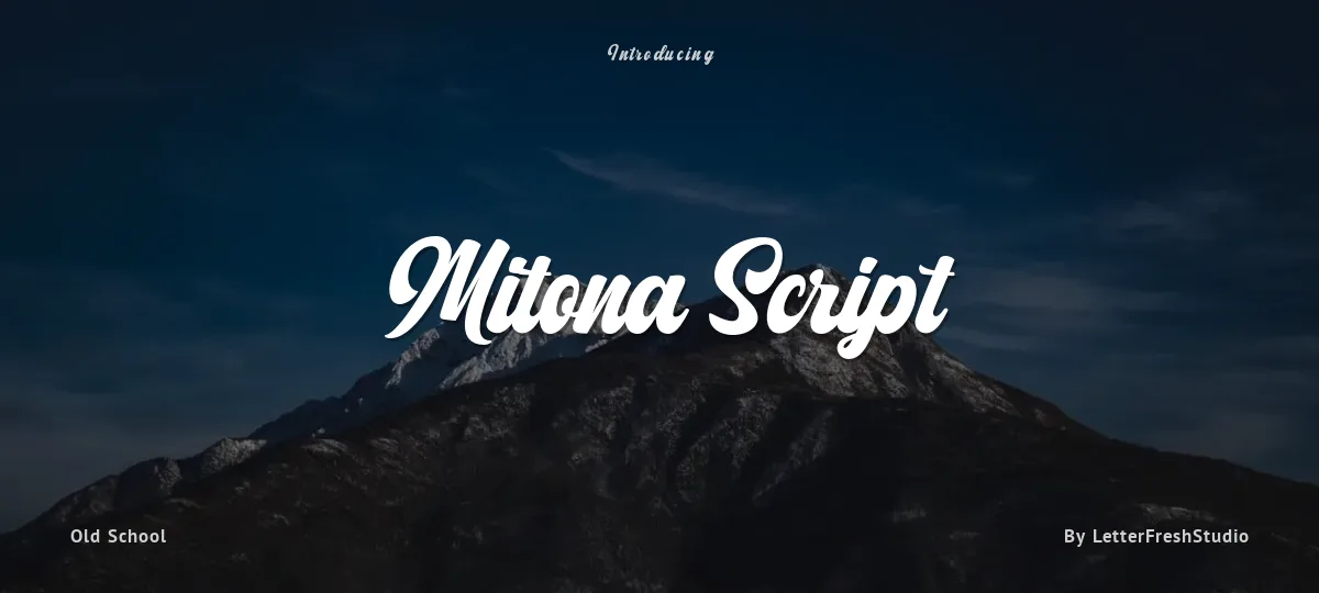Mitona Script font preview