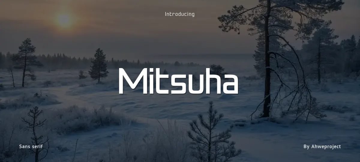 Mitsuha font preview