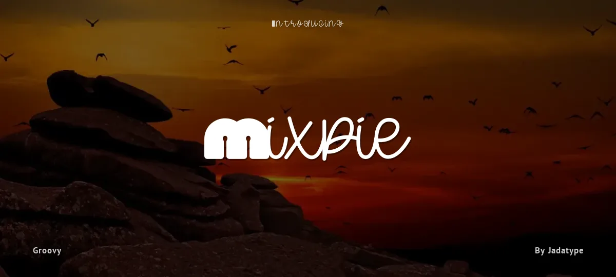 Mixpie font preview