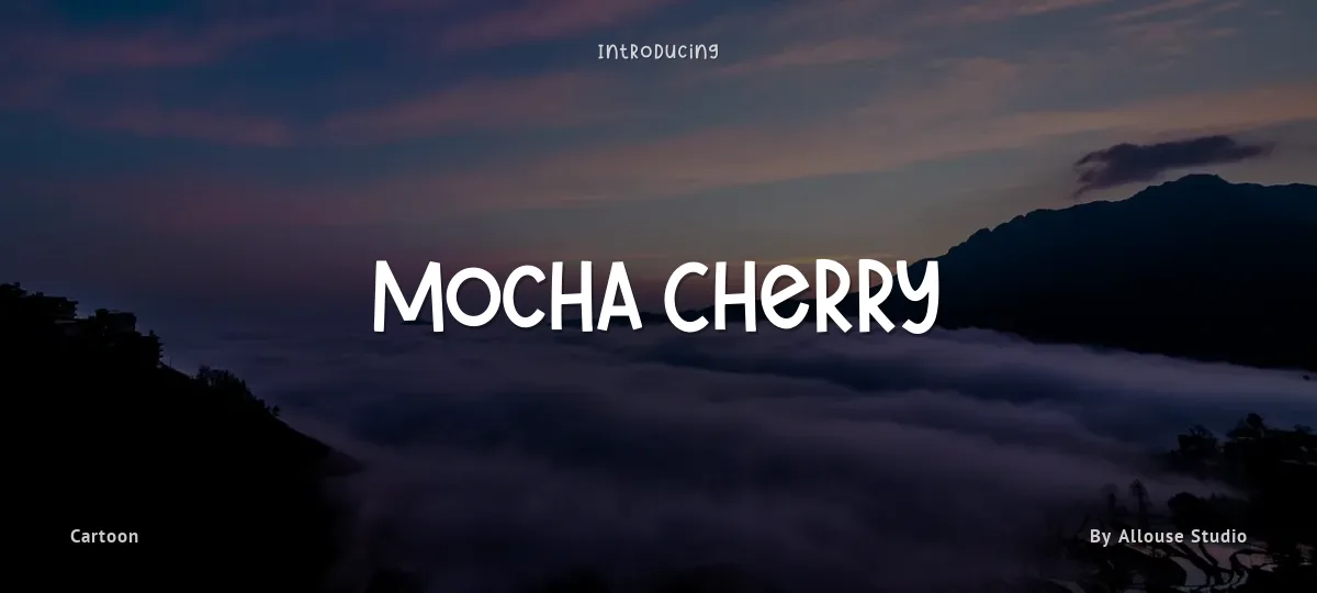 Mocha Cherry font preview