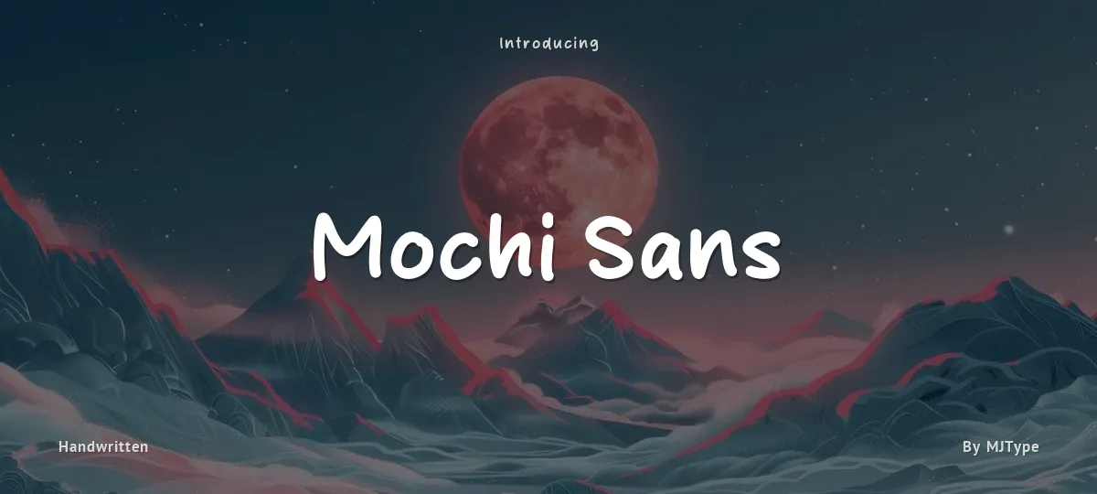 Mochi Sans font preview