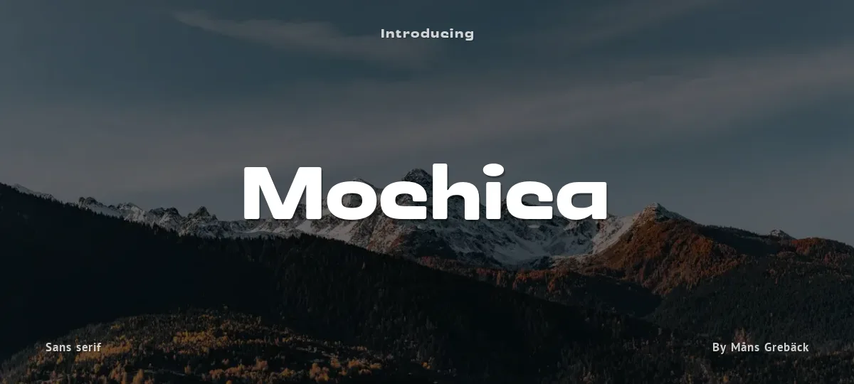 Mochica font preview