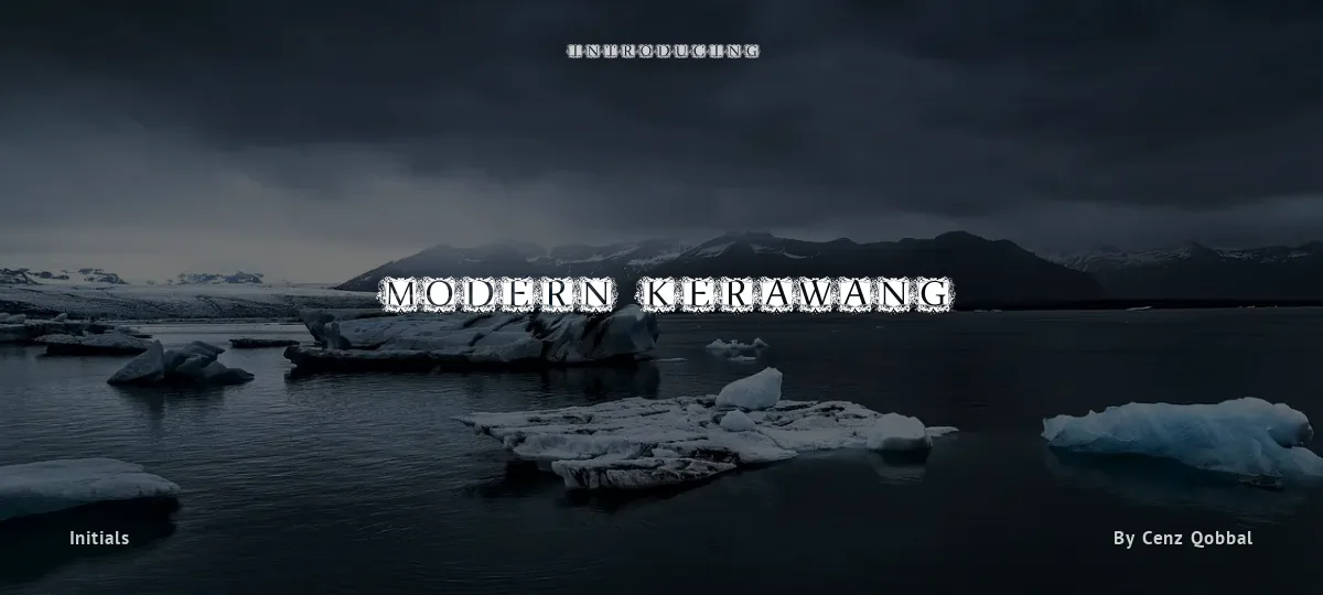Modern Kerawang font preview