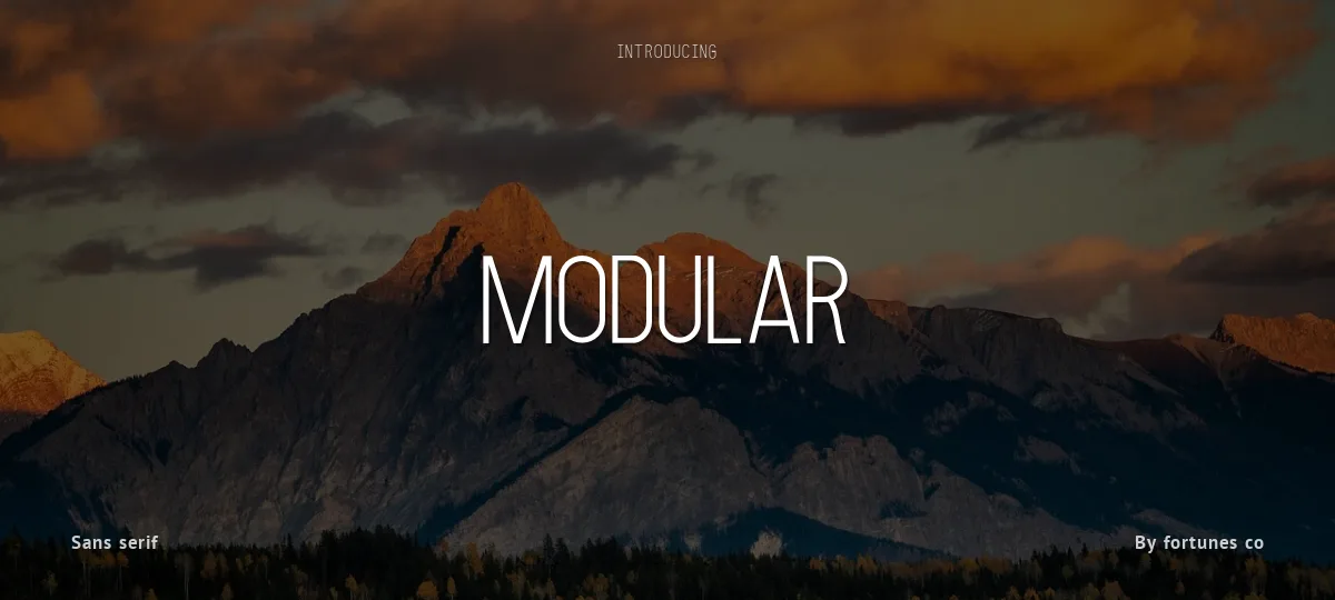 Modular font preview