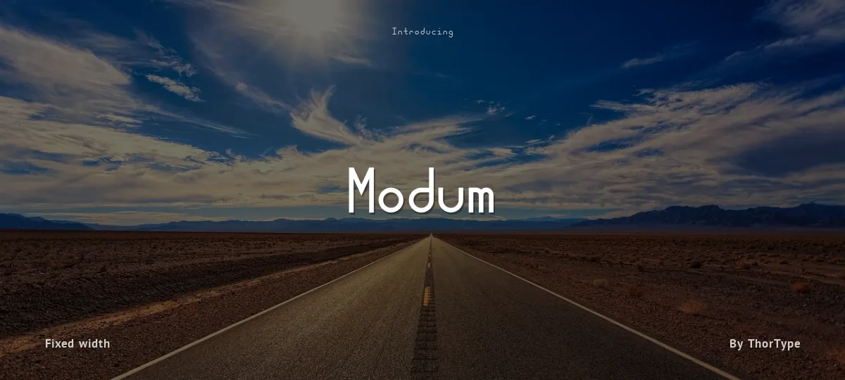 Modum font preview