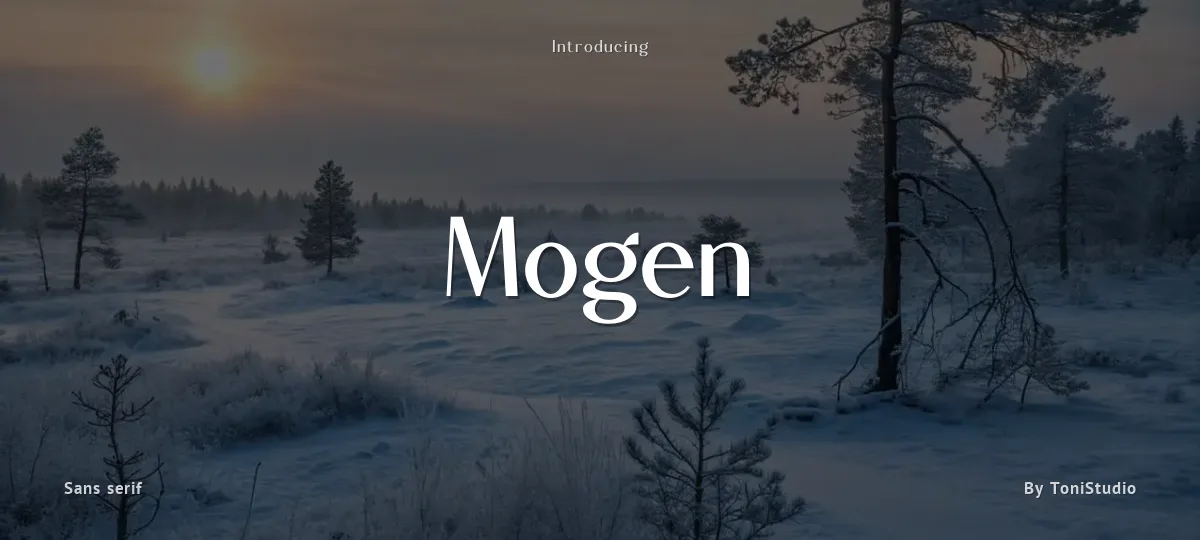 Mogen font preview