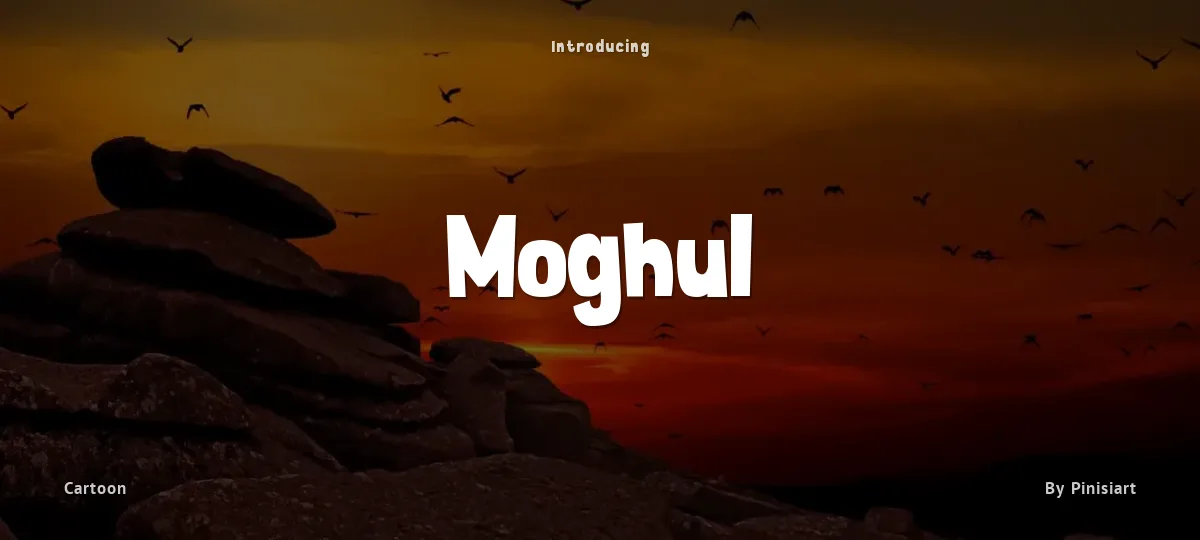 Moghul font preview
