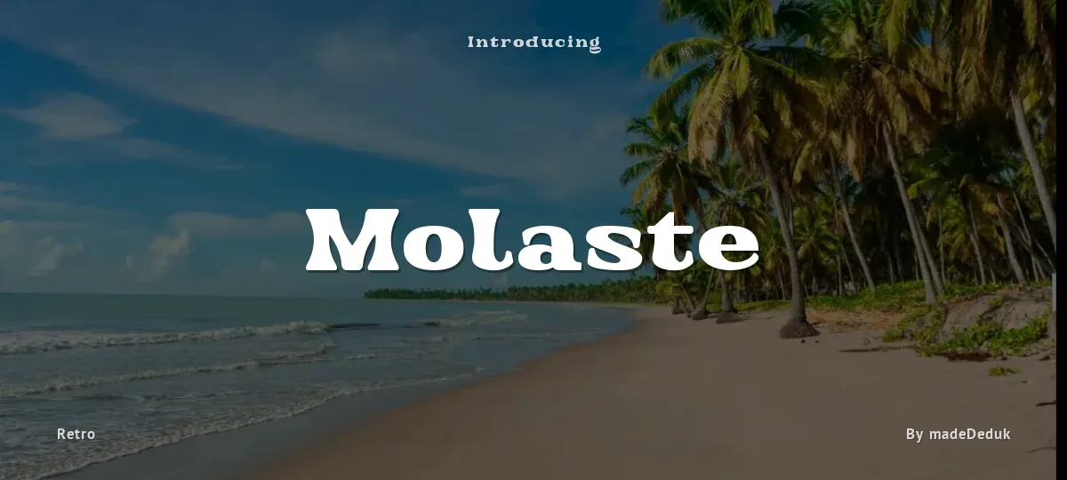 Molaste font preview