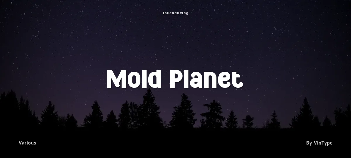 Mold Planet font preview