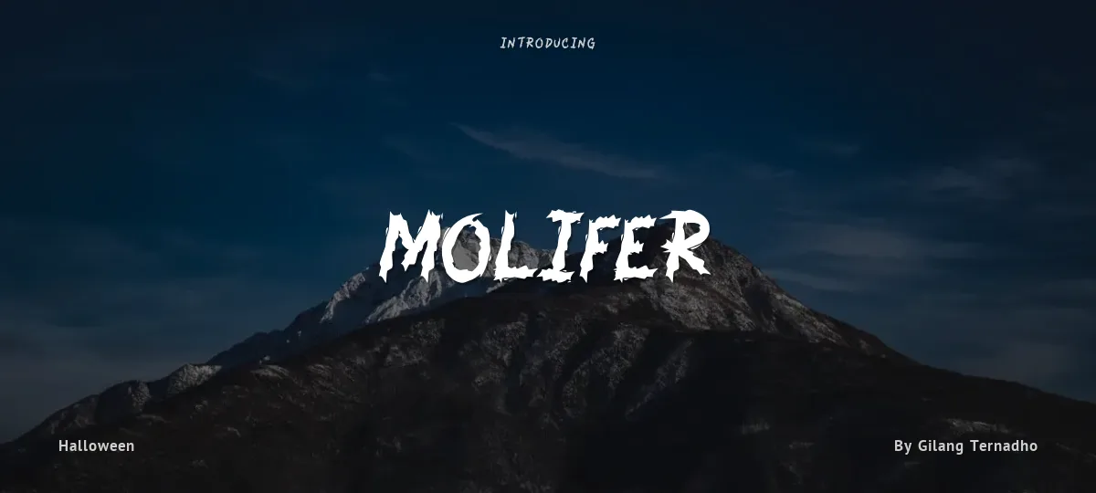 Molifer font preview