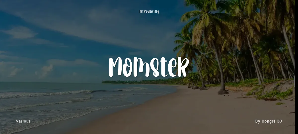 Momster font preview