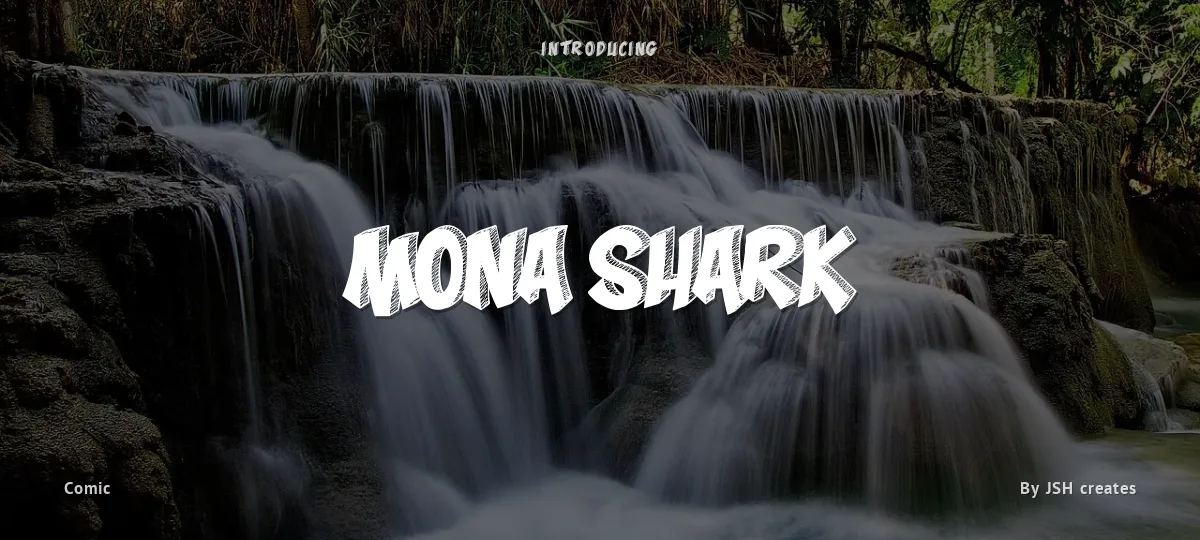Mona Shark font preview