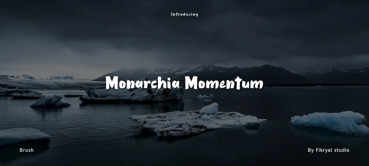 Monarchia Momentum font preview