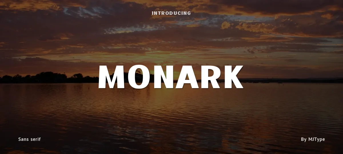 Monark font preview