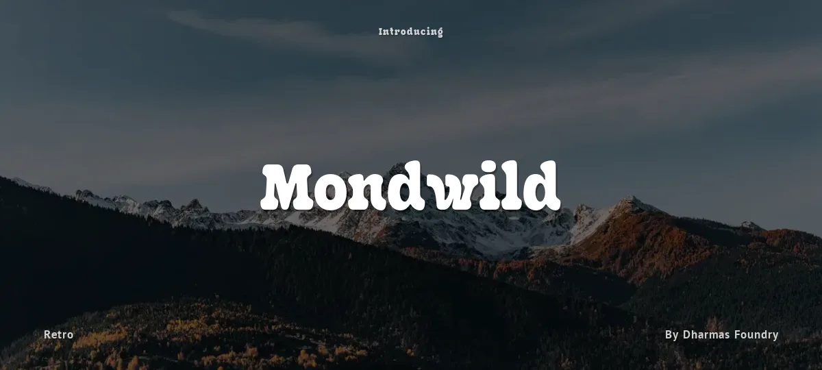 Mondwild font preview